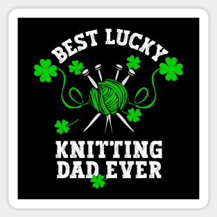 Best knitting Dad ever Sticker